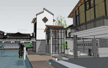 商業(yè)街外墻水漆工程涂裝案例